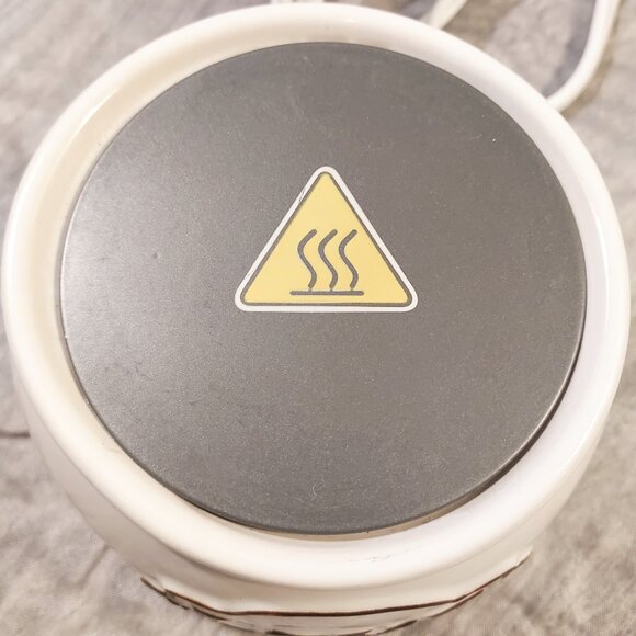 Scentsy  Warmer LOVE Wax ELEMENT Farmhouse Style Retired White / Brown Base Only - Picture 4 of 7